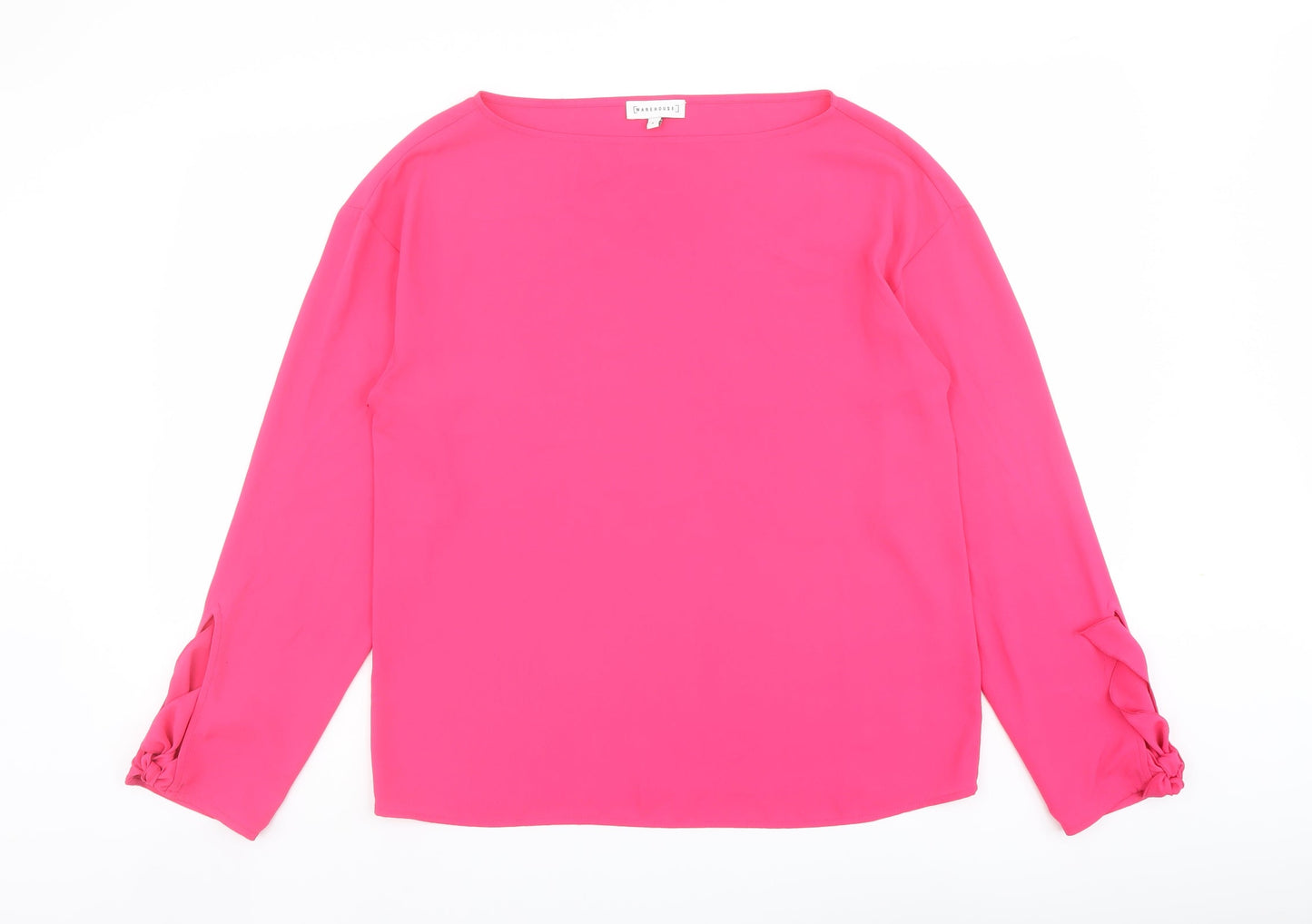 Womens UK Size 8 Warehouse Pink Basic Blouse