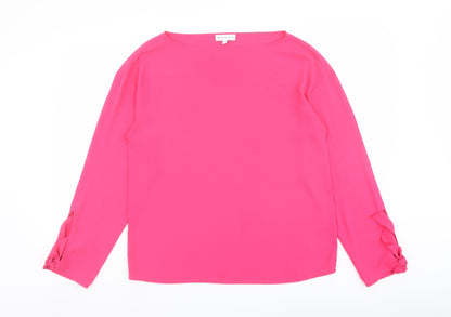 Womens UK Size 8 Warehouse Pink Basic Blouse