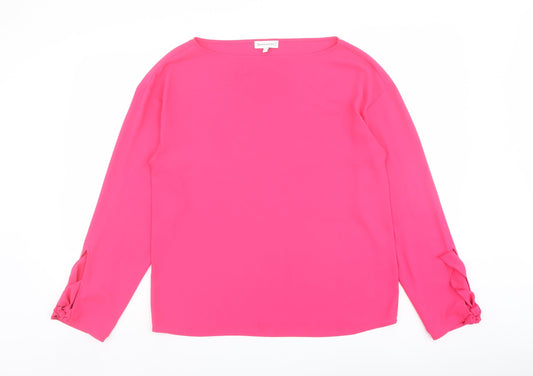 Womens UK Size 8 Warehouse Pink Basic Blouse