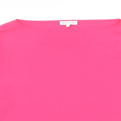 Womens UK Size 8 Warehouse Pink Basic Blouse