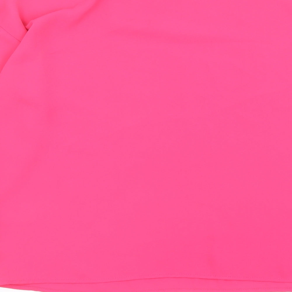Womens UK Size 8 Warehouse Pink Basic Blouse