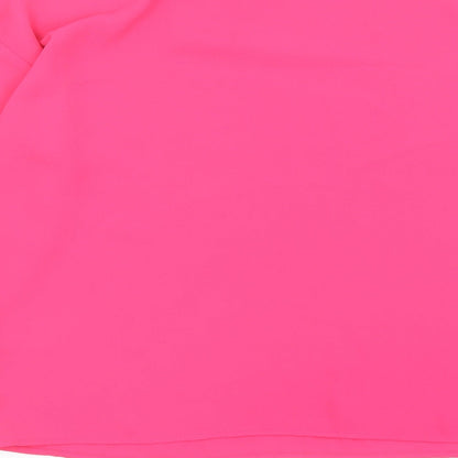 Womens UK Size 8 Warehouse Pink Basic Blouse