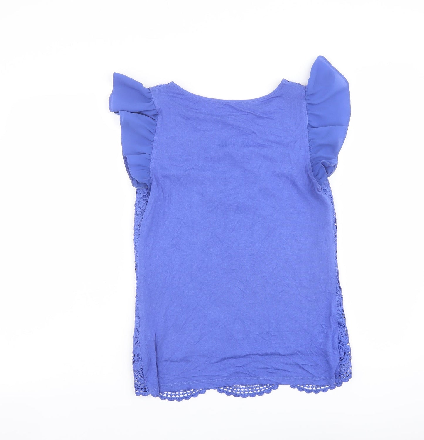 Womens UK Size XS Oasis Blue Basic Blouse