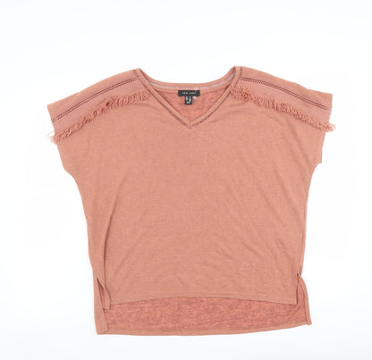 Womens UK Size M New Look Orange Basic T-Shirt
