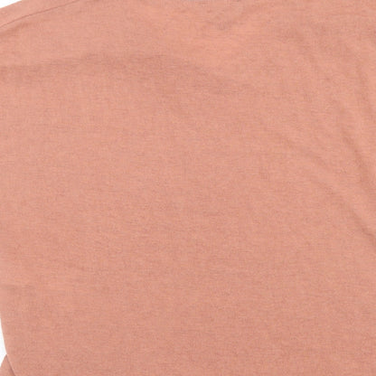 Womens UK Size M New Look Orange Basic T-Shirt