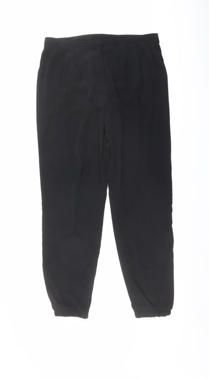 Womens UK Size 10 ASOS Regular Fit  Black Trousers
