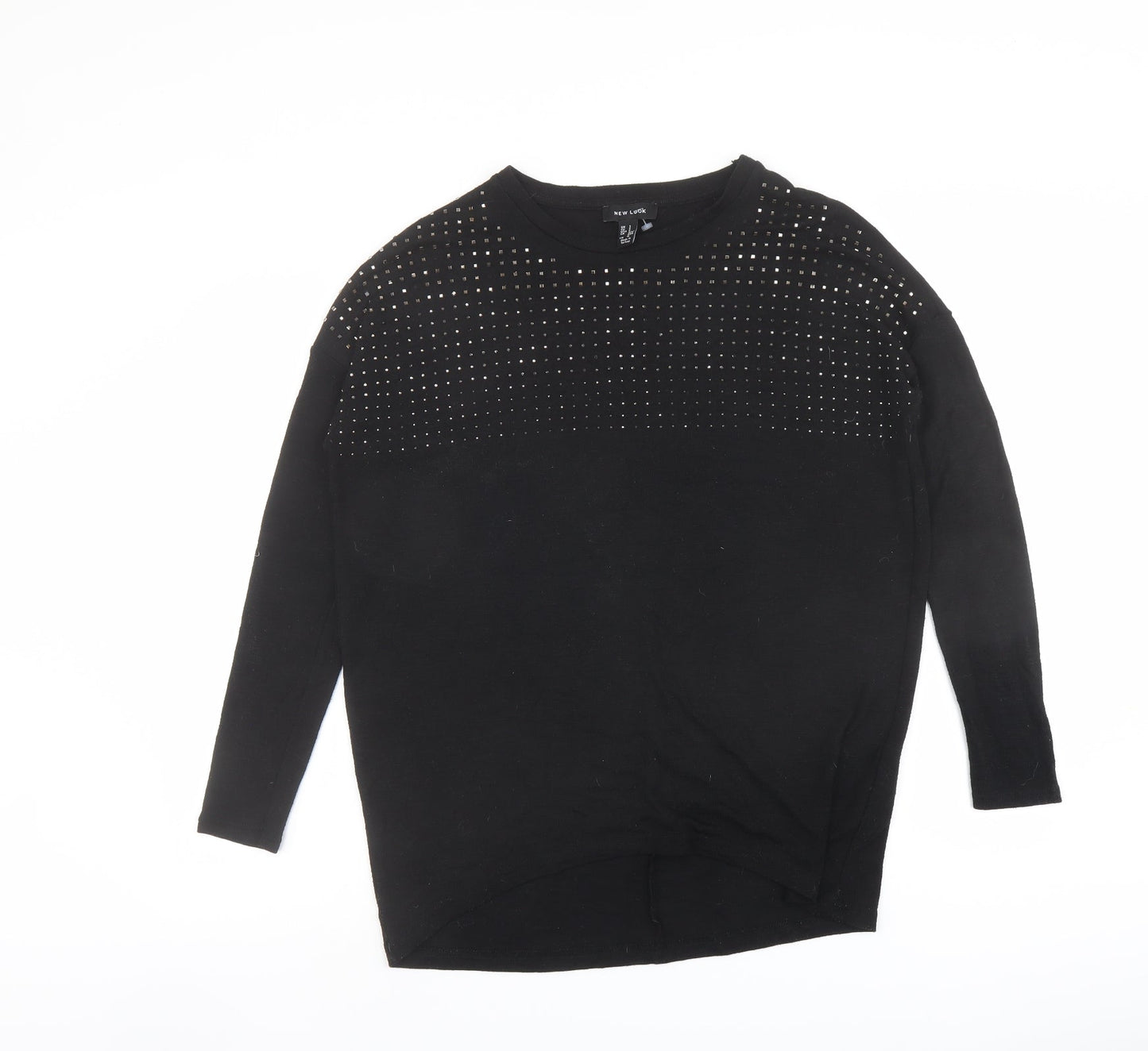 Womens UK Size S New Look Black Pullover Jumper