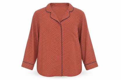 Womens UK Size 14 Marks and Spencer Brown Basic Button-Up