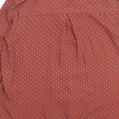 Womens UK Size 14 Marks and Spencer Brown Basic Button-Up