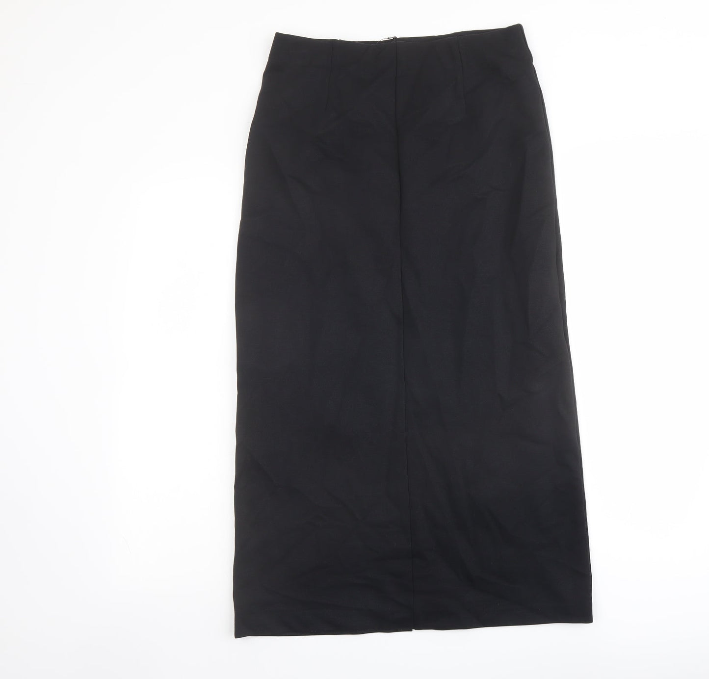Marks and Spencer Womens Black Viscose A-Line Skirt Size 10