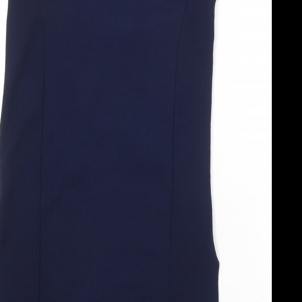 Quiz Womens Blue Jacket Waistcoat Size 8