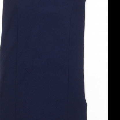 Quiz Womens Blue Jacket Waistcoat Size 8