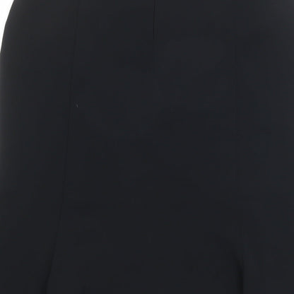 Marks and Spencer Womens Black Polyester Bandage Skirt Size 12 Zip