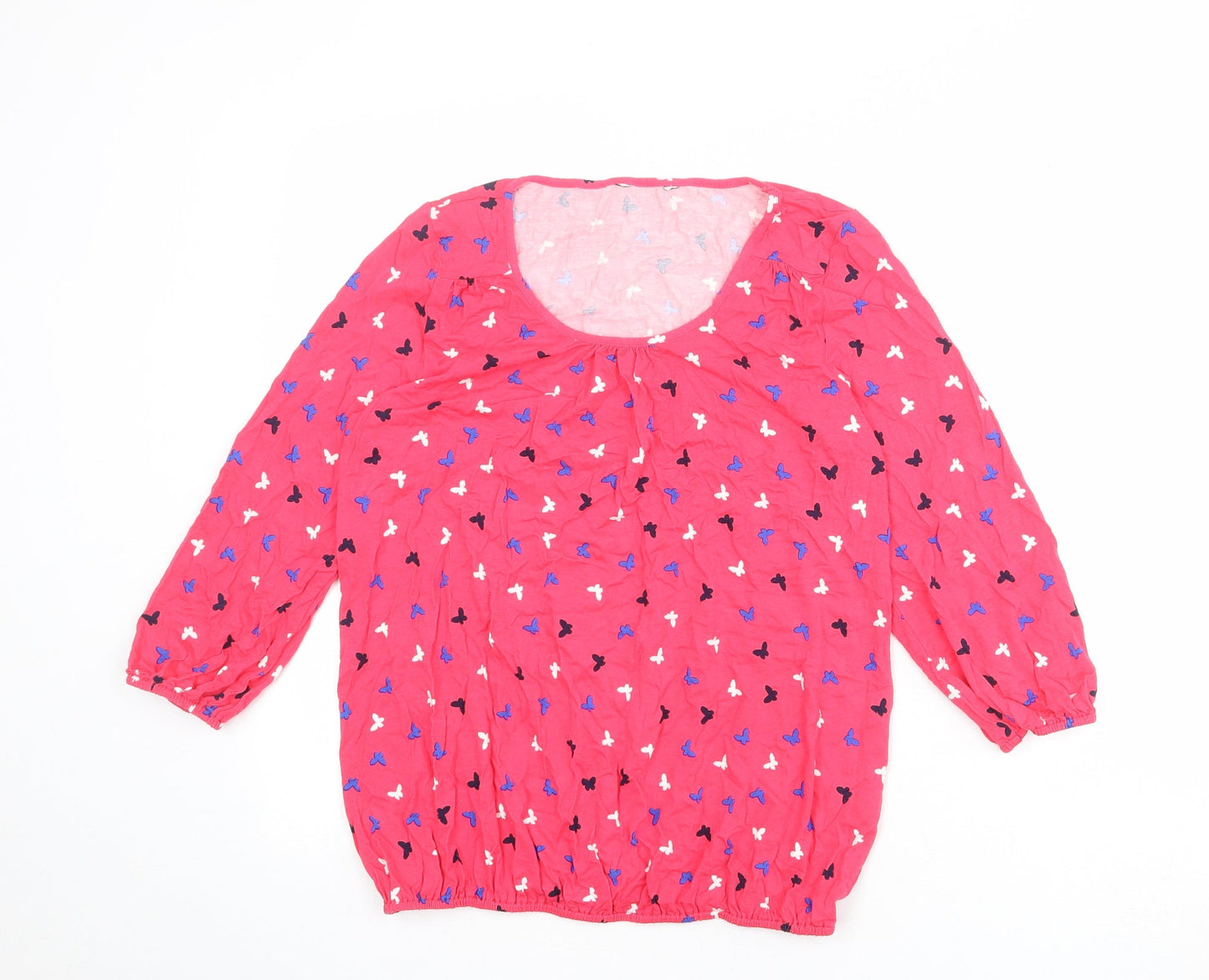 Womens UK Size 10 BHS Pink Basic Blouse