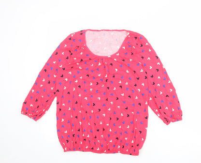 Womens UK Size 10 BHS Pink Basic Blouse
