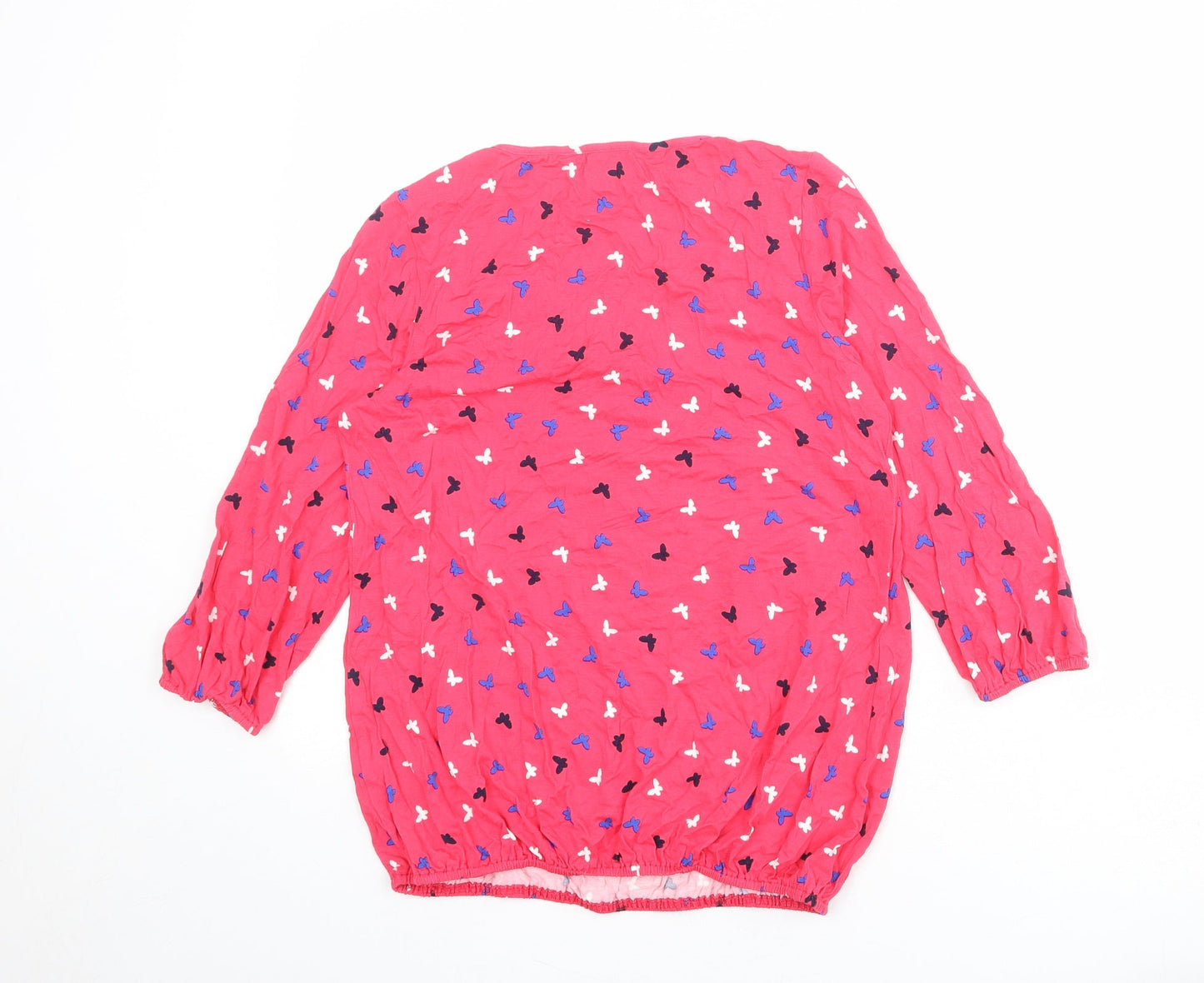 Womens UK Size 10 BHS Pink Basic Blouse