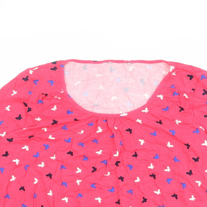 Womens UK Size 10 BHS Pink Basic Blouse