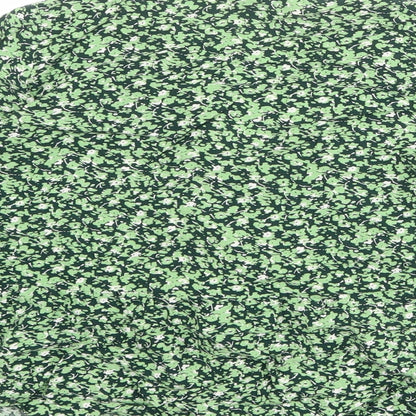 Womens UK Size 6 Warehouse Green Basic Blouse