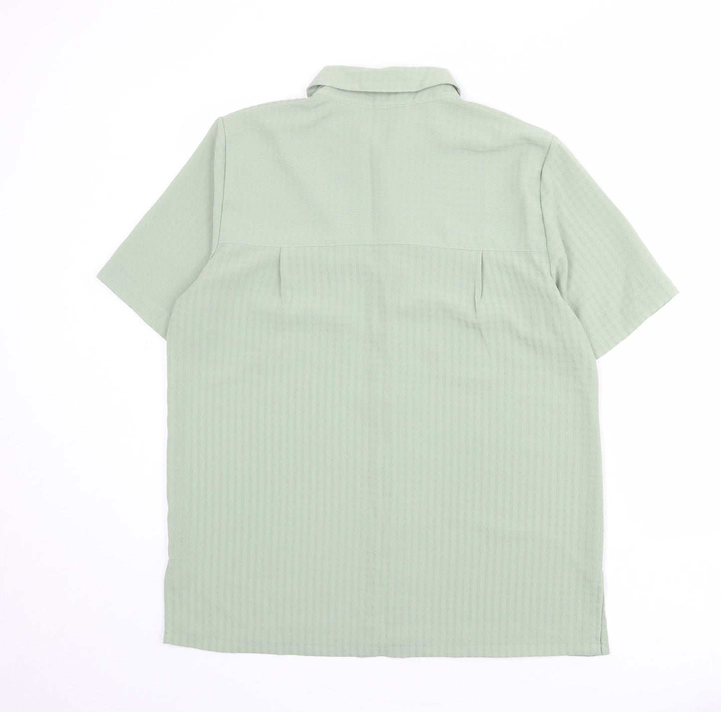 Womens UK Size M Croft & Barrow Green Basic Button-Up