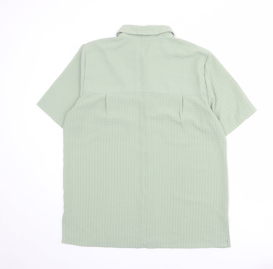 Womens UK Size M Croft & Barrow Green Basic Button-Up