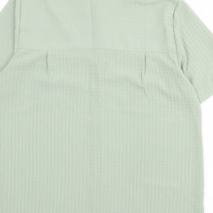 Womens UK Size M Croft & Barrow Green Basic Button-Up