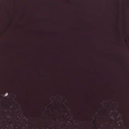 Womens UK Size 12 New Look Red Basic Blouse