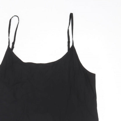 Jack Wills Womens Black Polyester Camisole Tank Size 12 Round Neck
