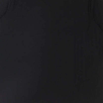 Womens UK Size L Bob Mackie Black Basic T-Shirt