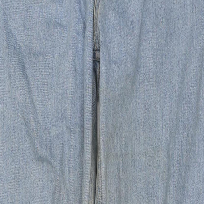 ASOS Womens Blue Cotton Tapered Jeans Size 28 in L32 in Regular Zip