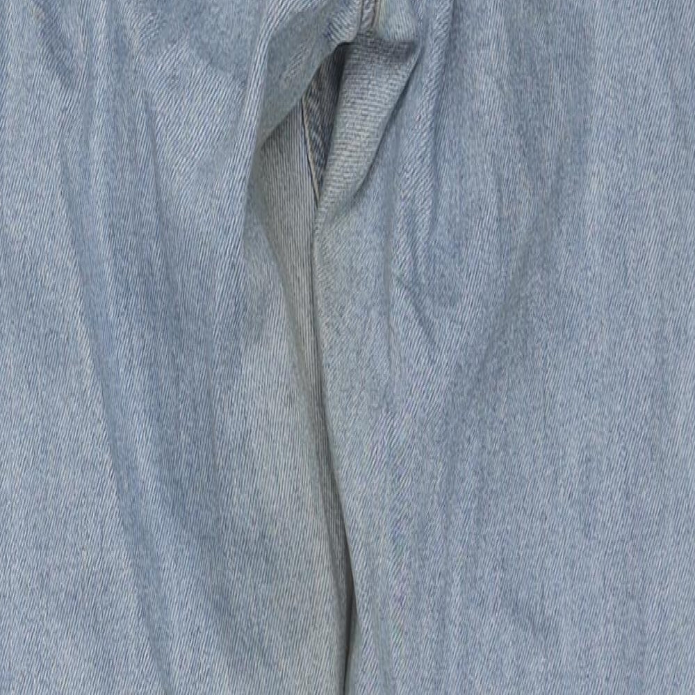 ASOS Womens Blue Cotton Tapered Jeans Size 28 in L32 in Regular Zip