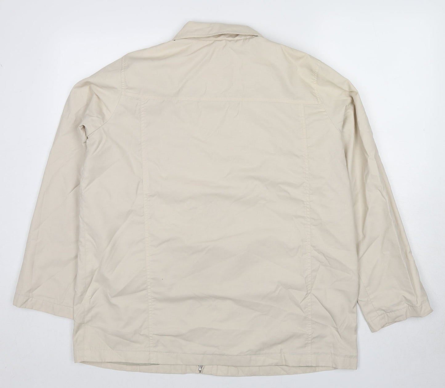 Bonmarché Womens Beige Jacket Size M Zip