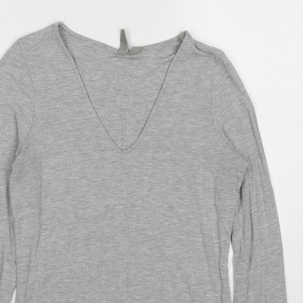 Womens UK Size 6 ASOS Grey Basic T-Shirt