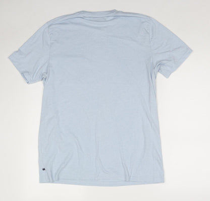 Maine Mens Blue Cotton T-Shirt Size M Round Neck