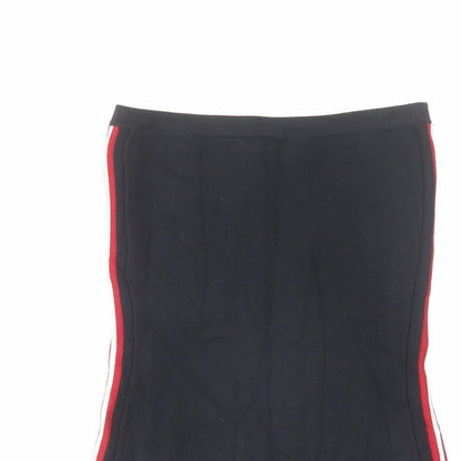 Out From Under Womens Black Polyamide Bodysuit One-Piece Size M Snap