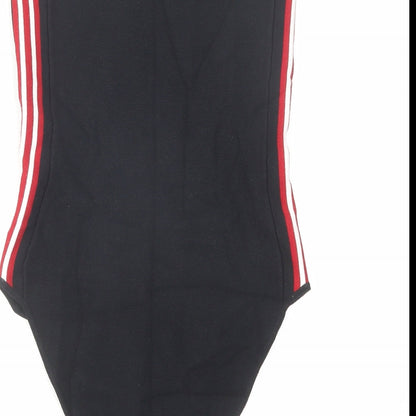 Out From Under Womens Black Polyamide Bodysuit One-Piece Size M Snap