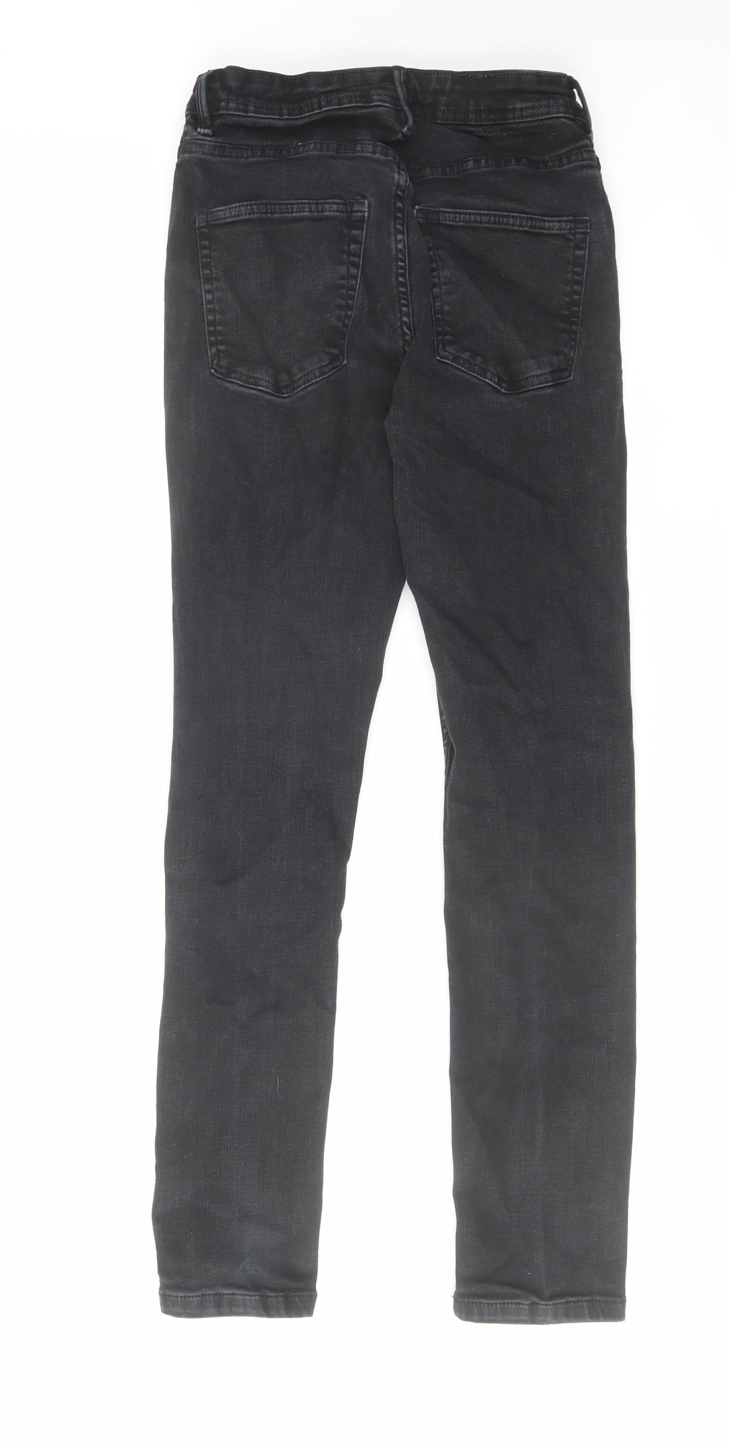 Denim & Co. Mens Black Cotton Skinny Jeans Size 28 in L32 in Regular Button