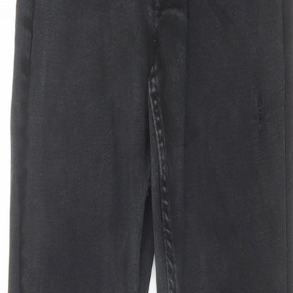 Denim & Co. Mens Black Cotton Skinny Jeans Size 28 in L32 in Regular Button