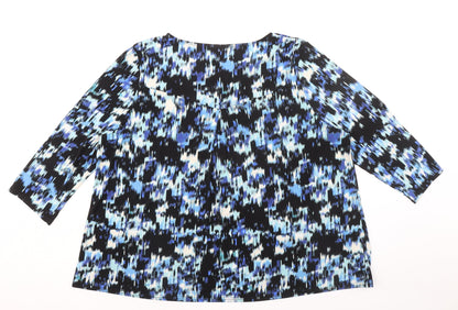 Womens UK Size 22 Together Black Basic Blouse