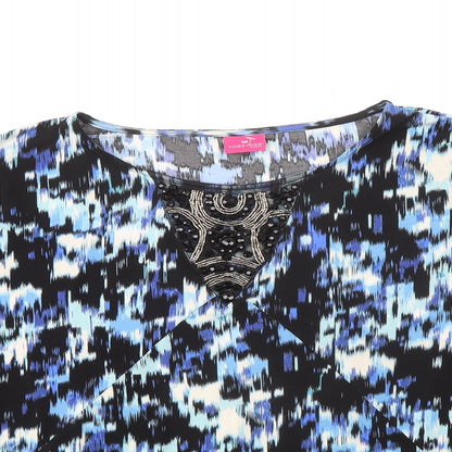 Womens UK Size 22 Together Black Basic Blouse