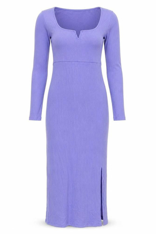mamalicious Womens Purple Lyocell Bodycon Size XS Scoop Neck Pullover