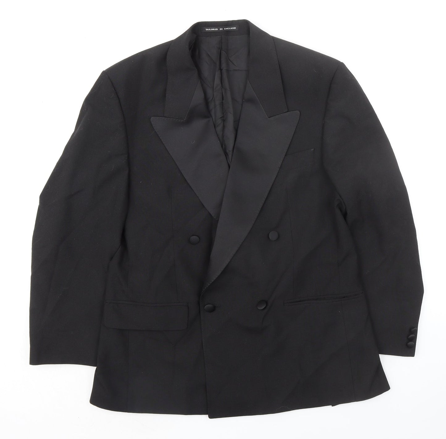 Mens UK Size 40 Daniel Drescott Regular Black Suit Tuxedo