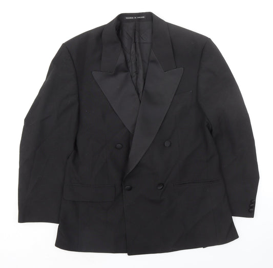 Mens UK Size 40 Daniel Drescott Regular Black Suit Tuxedo