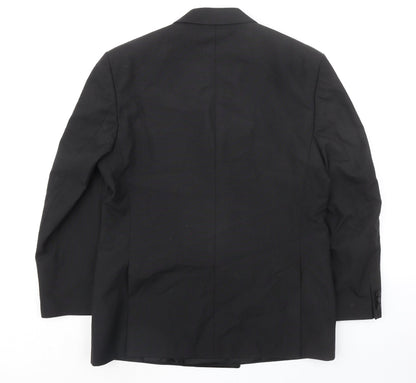 Mens UK Size 40 Daniel Drescott Regular Black Suit Tuxedo