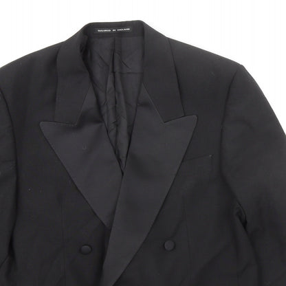 Mens UK Size 40 Daniel Drescott Regular Black Suit Tuxedo