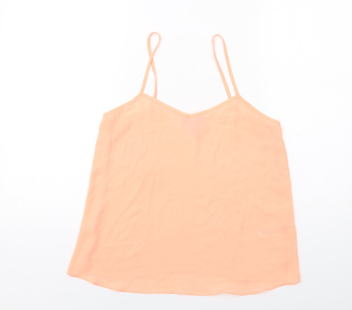 Womens UK Size 8 Topshop Orange Camisole Tank