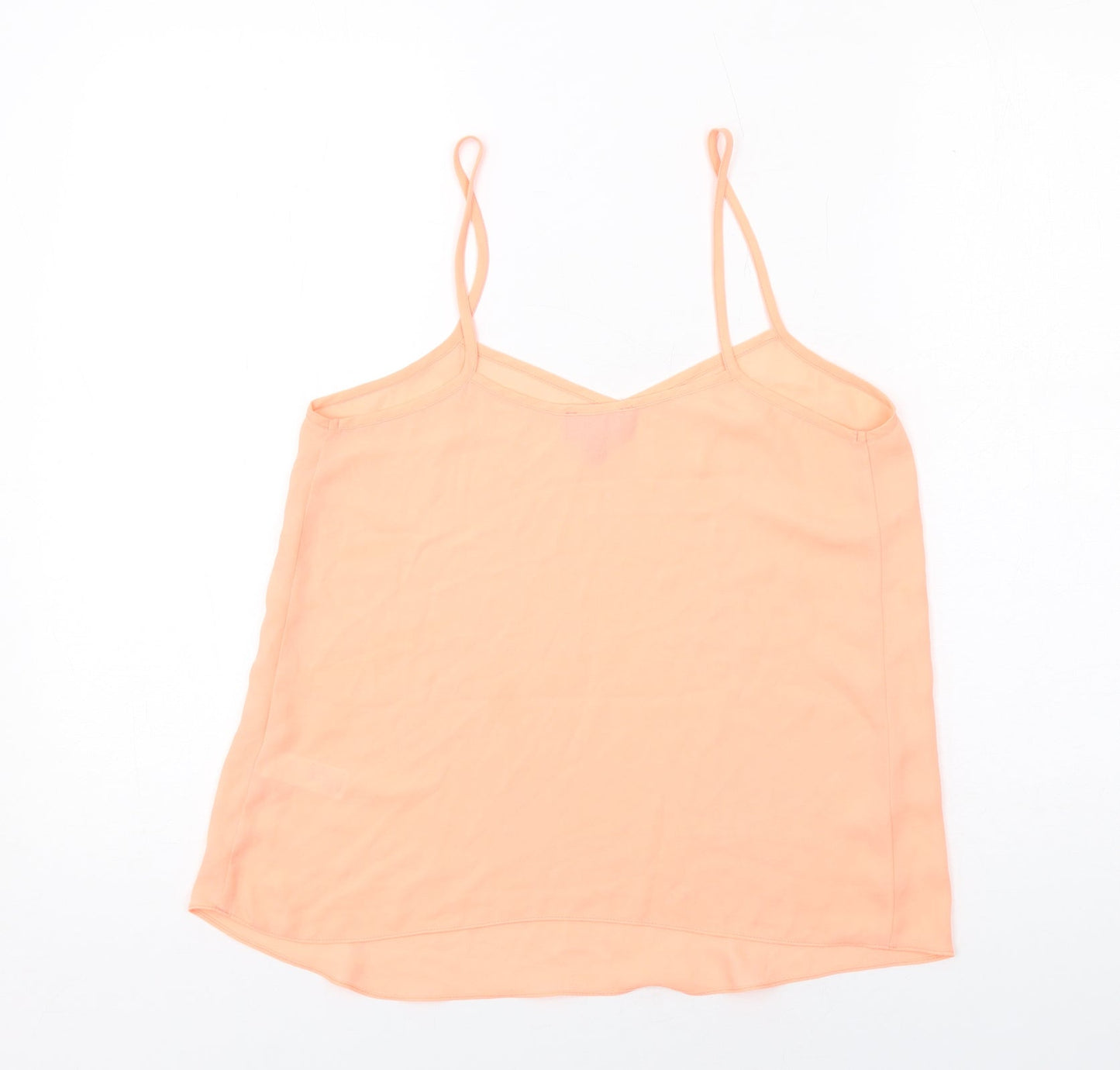 Womens UK Size 8 Topshop Orange Camisole Tank
