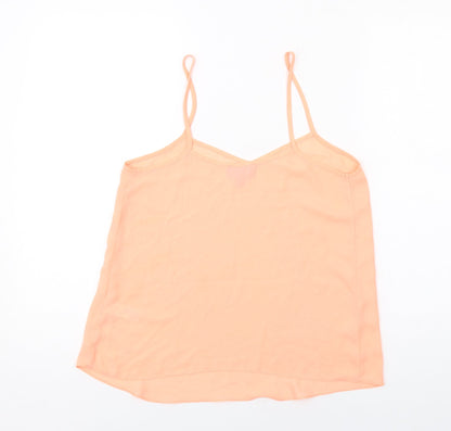 Womens UK Size 8 Topshop Orange Camisole Tank