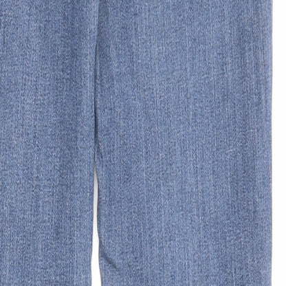 Gap Womens Blue Cotton Straight Jeans Size 6 L30 in Regular Zip
