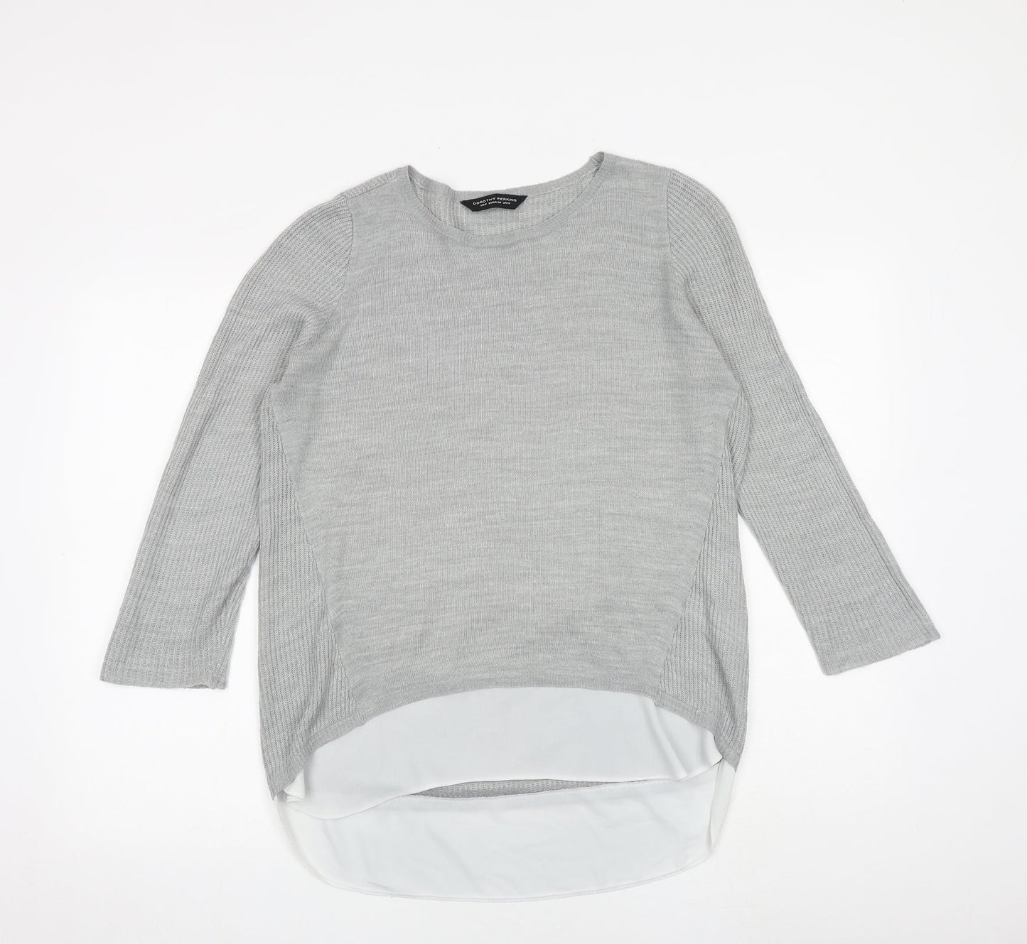 Womens UK Size 10 Dorothy Perkins Grey Pullover Jumper