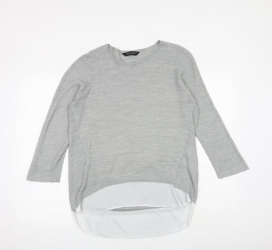 Womens UK Size 10 Dorothy Perkins Grey Pullover Jumper